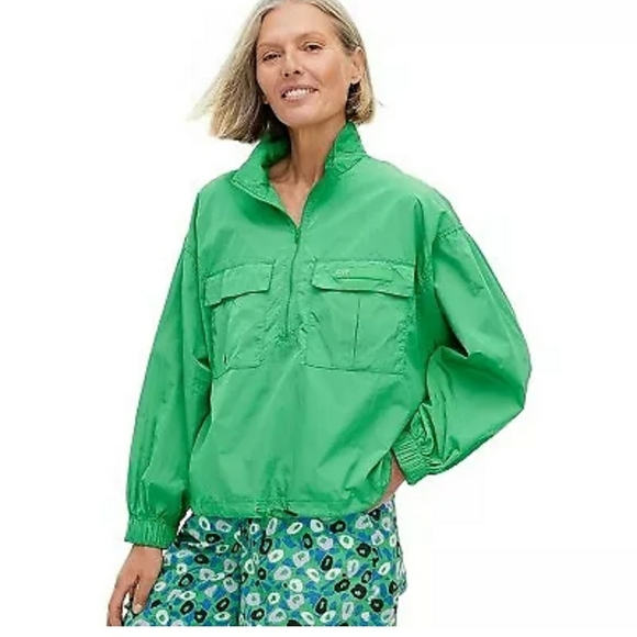 DVF for Target Women's Nylon Packable Long Sleeve Half Zip Jacket - Picture 3 of 11